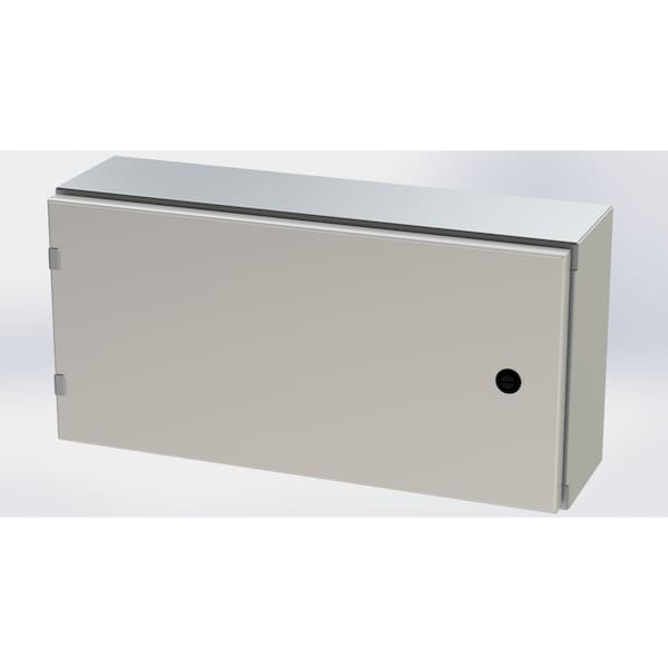1/4 Turn Latch Electrical Enclosures, 12 in H, 6 in D, 24 in W, NEMA 3R, 4, 4X, 12, 13